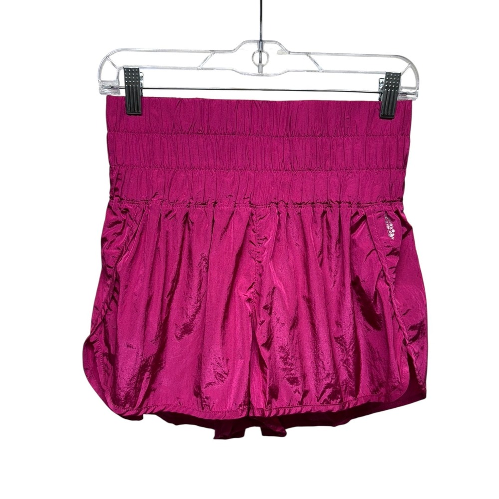 Free People Movement The Way Home Shorts Pink High Waist Women Sz M Running‎